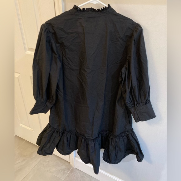 Olivia James The Label Chloe black mini dress size medium - Picture 2 of 6